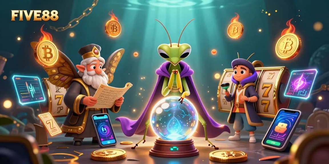 Engage with FIVE88 by spinning the slot reels and uncovering jackpots alongside mystical characters.