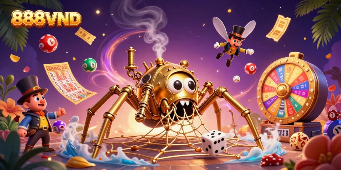 Engage in thrilling gameplay with 888VND's exciting casino experience featuring vibrant gaming elements.