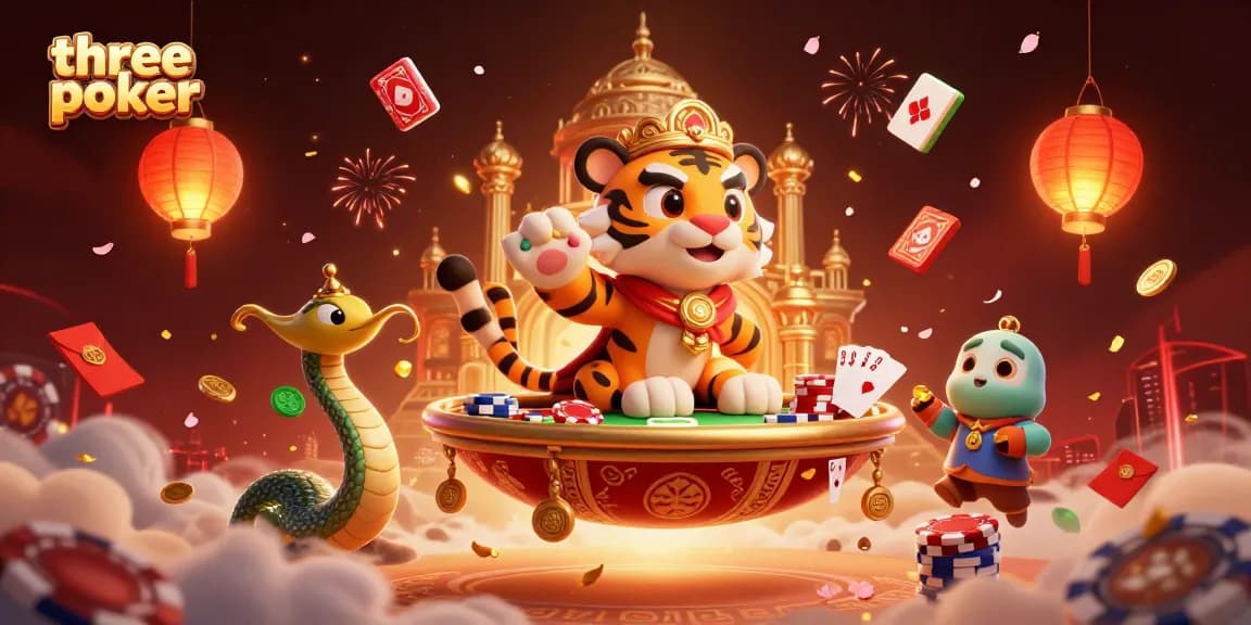 Play three card poker in an enchanting Arabian Nights scene with vibrant casino elements.