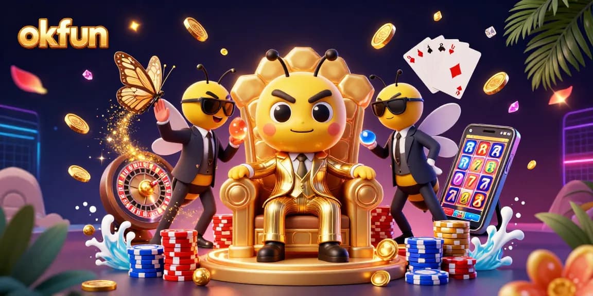 Experience high-stakes fun with okfun at an exciting online casino featuring vibrant game elements.