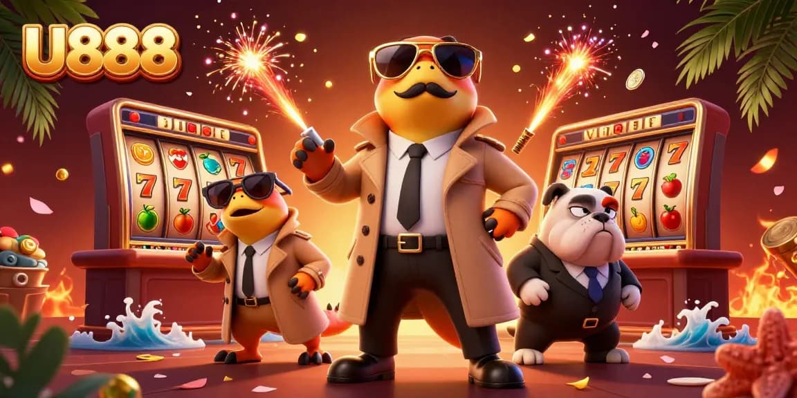 Experience U888’s thrilling casino vibe with raptors in disguise and jackpot symbols