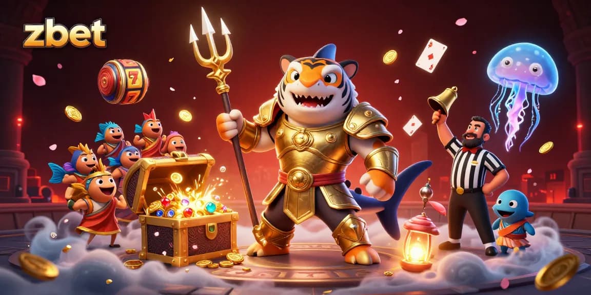Zbet offers thrilling slot experiences with lively elements showcased in an engaging underwater scene.