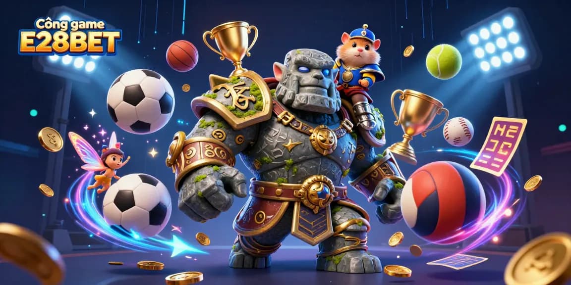 Experience thrilling gameplay with Cổng game E28BET, featuring dynamic 3D characters and immersive action.