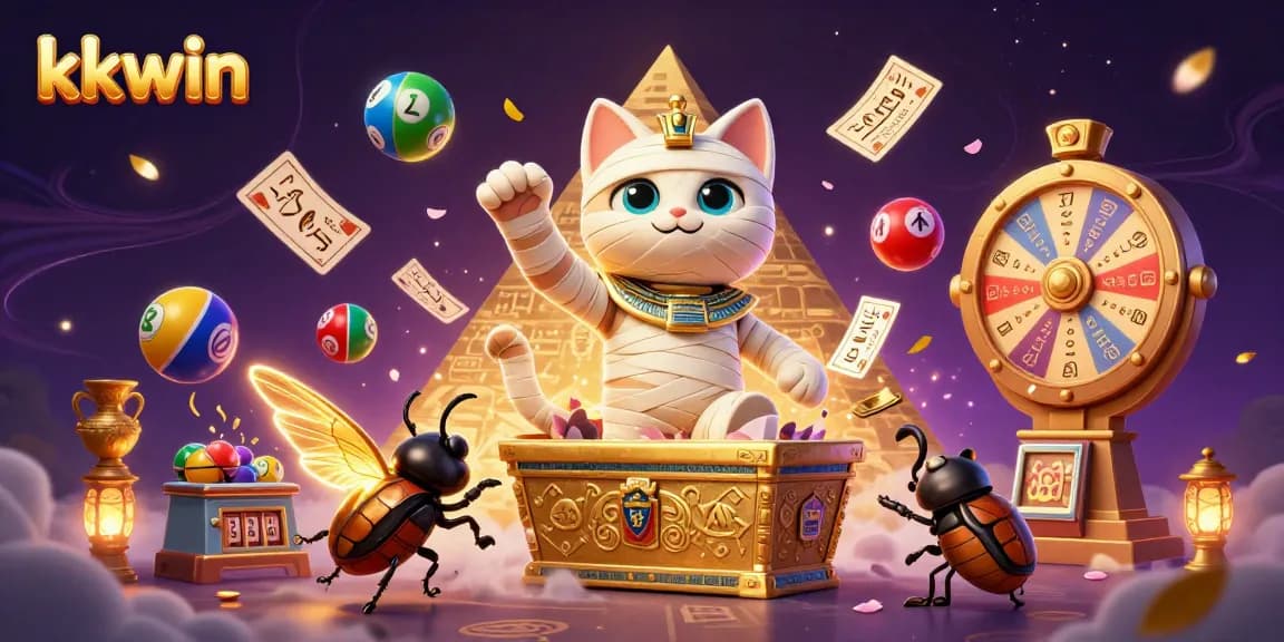 Experience kkwin's thrilling online casino adventures with dynamic lottery balls and vibrant gaming elements.