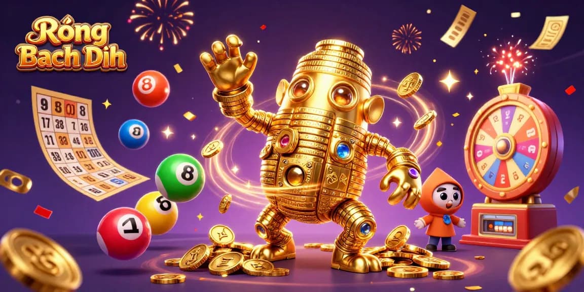Engage in thrilling lottery strategies with Rồng Bạch Kim's colorful prize-rich scene.