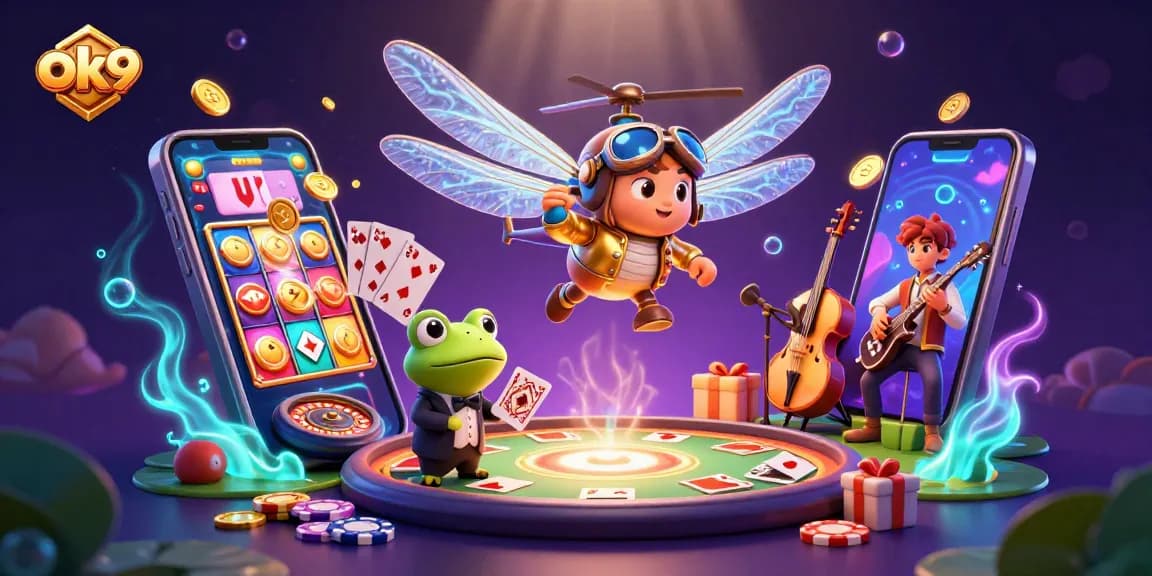 Engage with ok9's thrilling casino experience featuring vibrant characters and dynamic games.