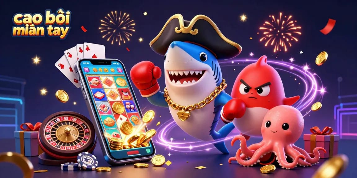 Engage with cao bồi miền tây as a pirate shark, pufferfish, and octopus explore exciting casino adventures.