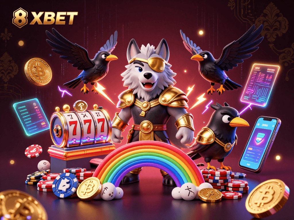 Engage in thrilling gaming with 8XBET's vibrant Norse-themed casino world filled with slots.