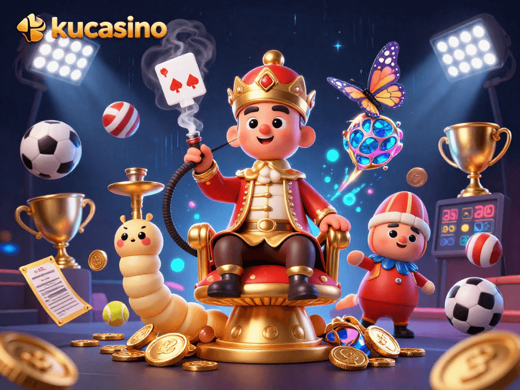 Experience immersive betting action with Kucasino's vibrant 3D casino scene illustrating excitement and fun.