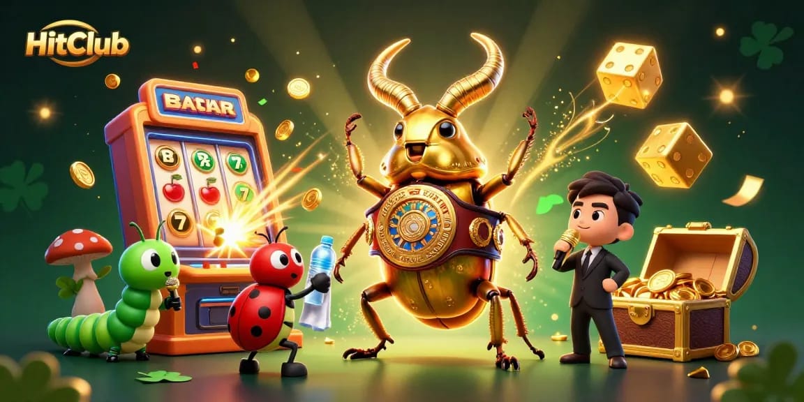 HitClub showcases an exciting 3D design capturing a jackpot explosion in a vibrant casino setting.