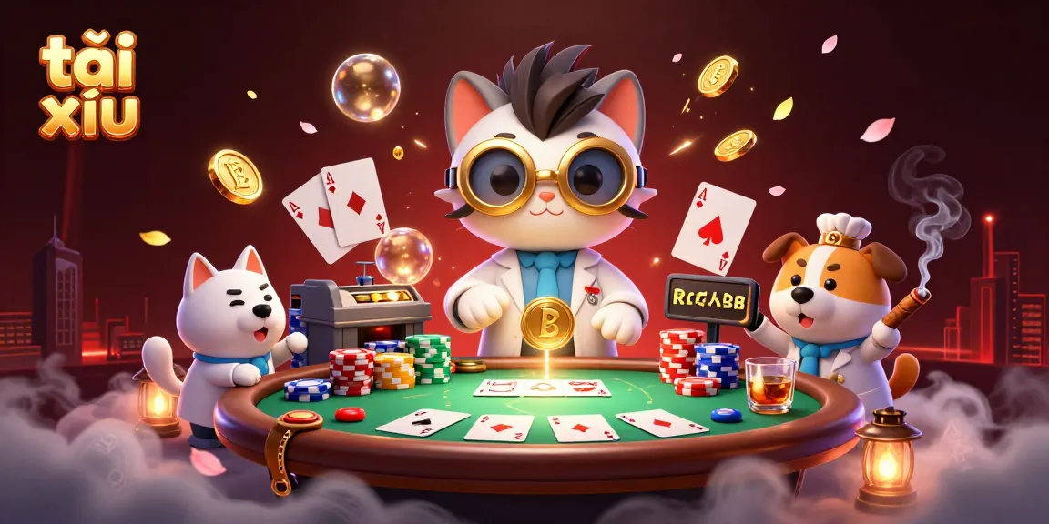 Experience thrilling tài xỉu gameplay with animated casino elements, showcasing excitement and strategy.