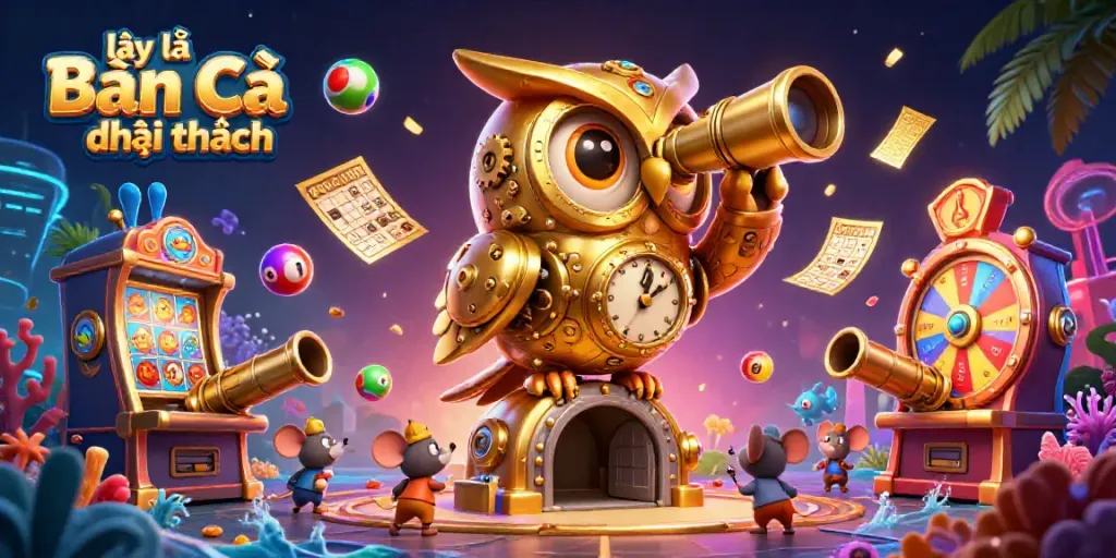 Experience engaging excitement with lại là Bắn cá đổi thưởng in a vivid undersea arcade atmosphere.