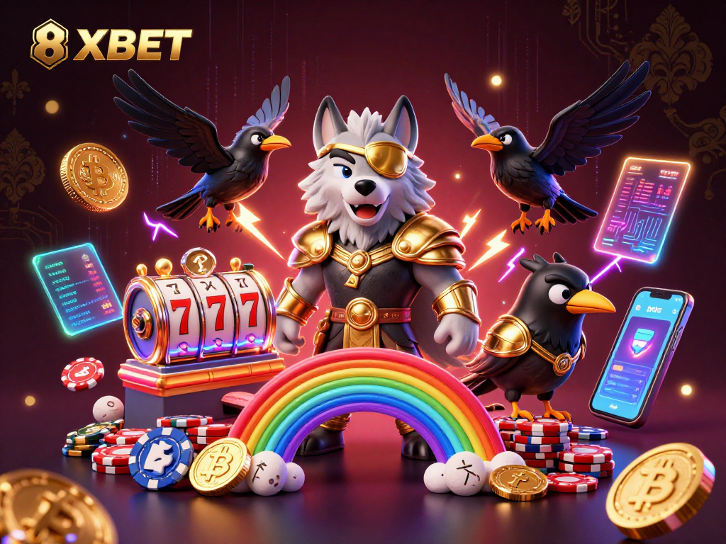 Engage in thrilling gaming with 8XBET's vibrant Norse-themed casino world filled with slots.