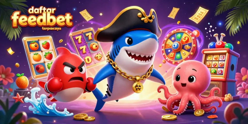 Experience thrilling gameplay and jackpots with daftar feedbet terpercaya featuring fun slot characters.
