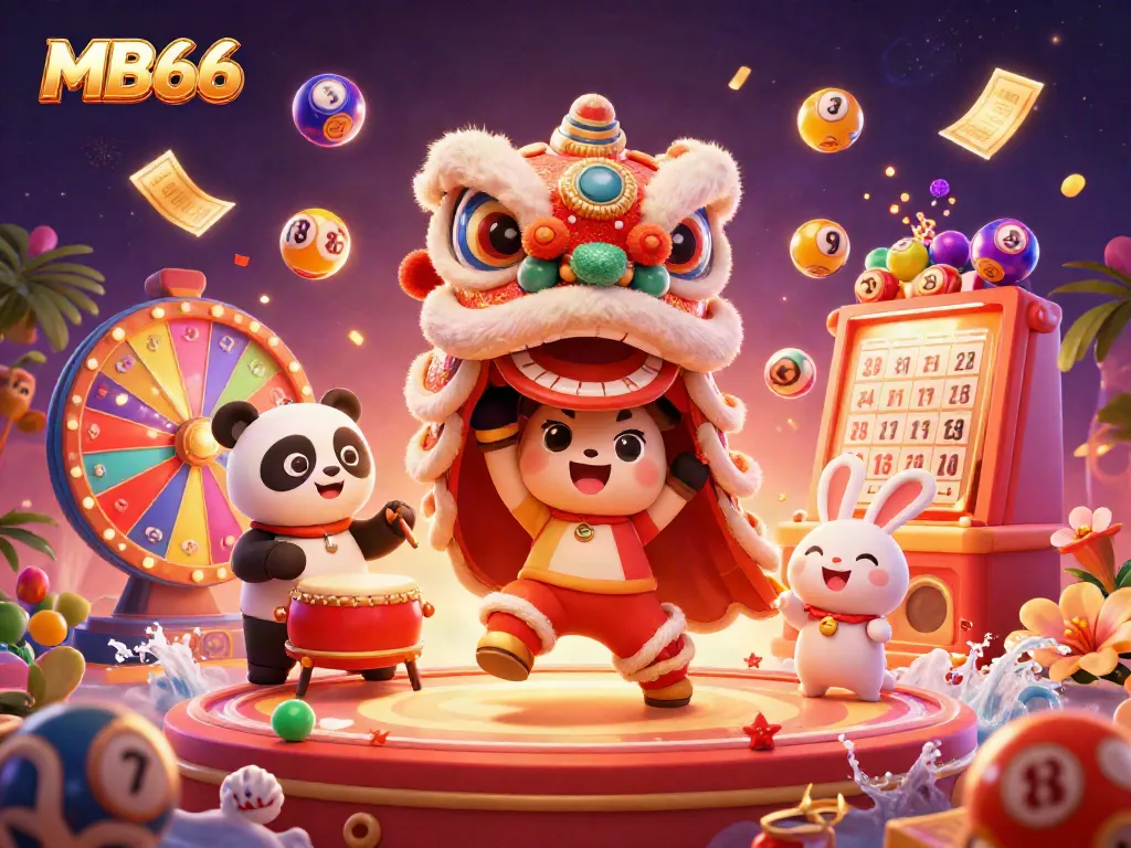 Engaging casino scene with MB66 showcasing animated characters and vibrant gaming elements.