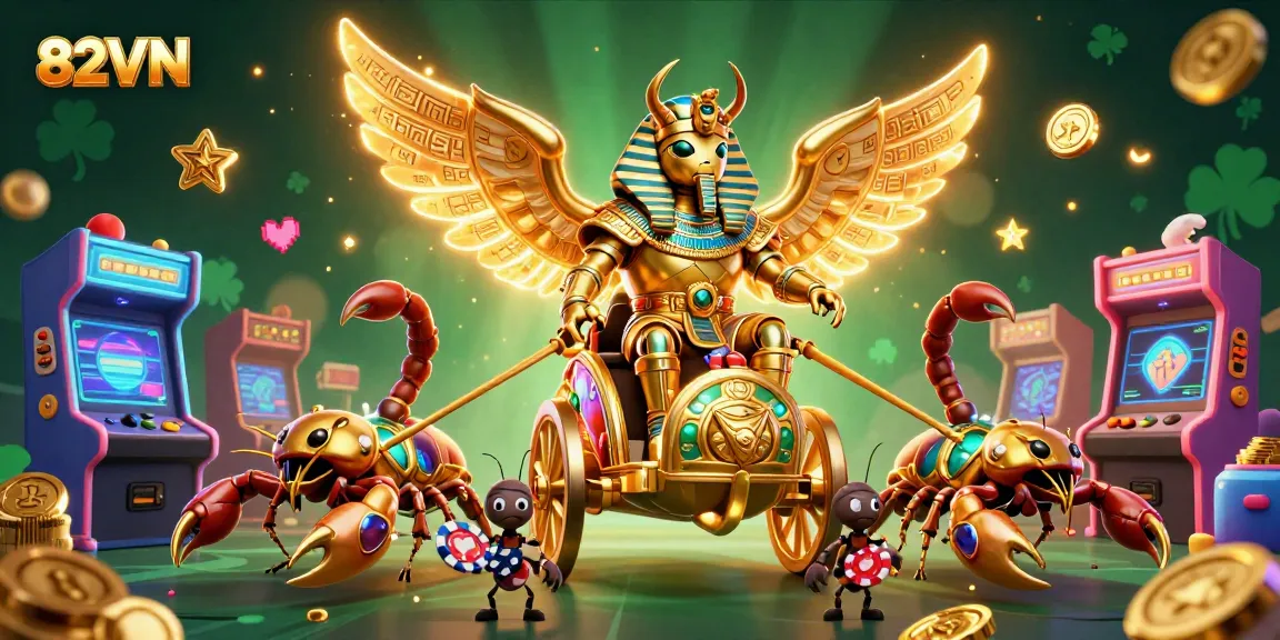 Engage with the vibrant 82VN casino experience featuring dynamic gaming elements and exciting characters.