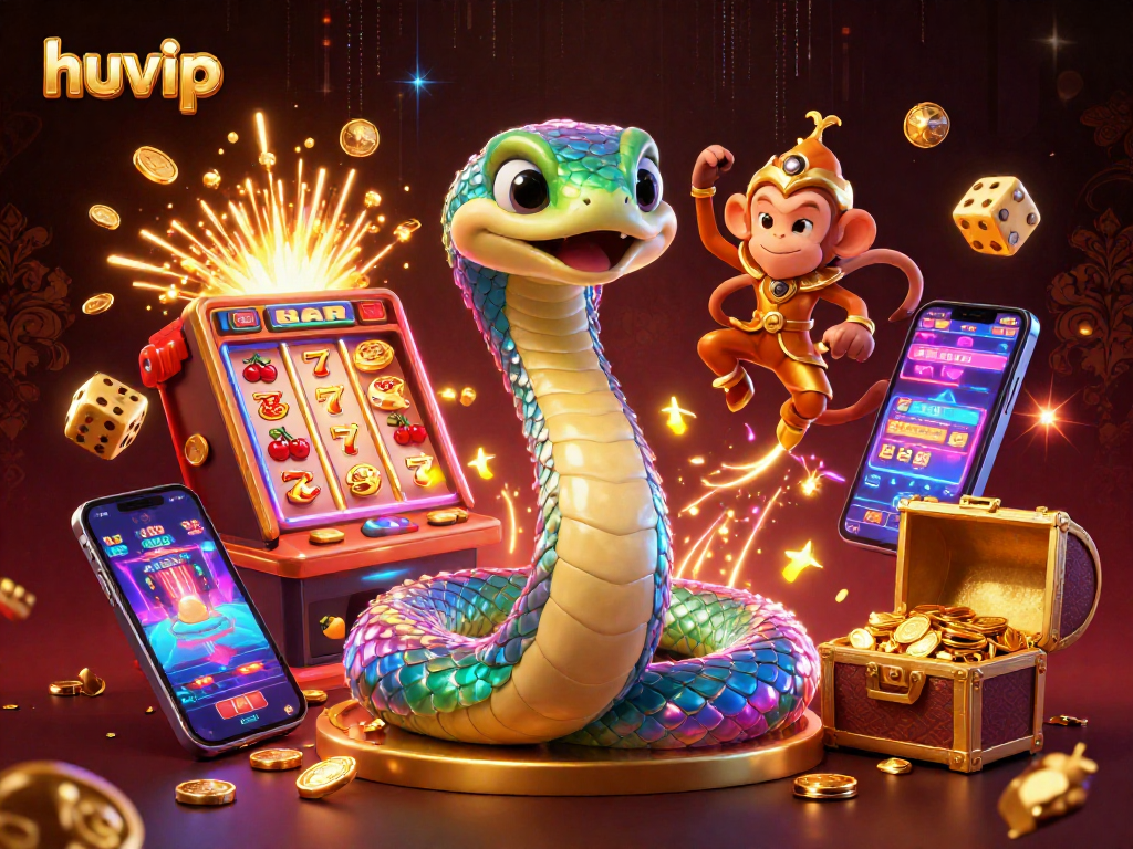 Play themed games at huvip's colorful and dynamic online casino while experiencing exhilarating jackpots.