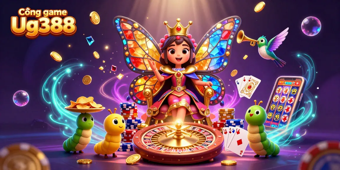 Experience thrilling gameplay at Cổng game Ug388 with vibrant casino elements and stunning visuals.