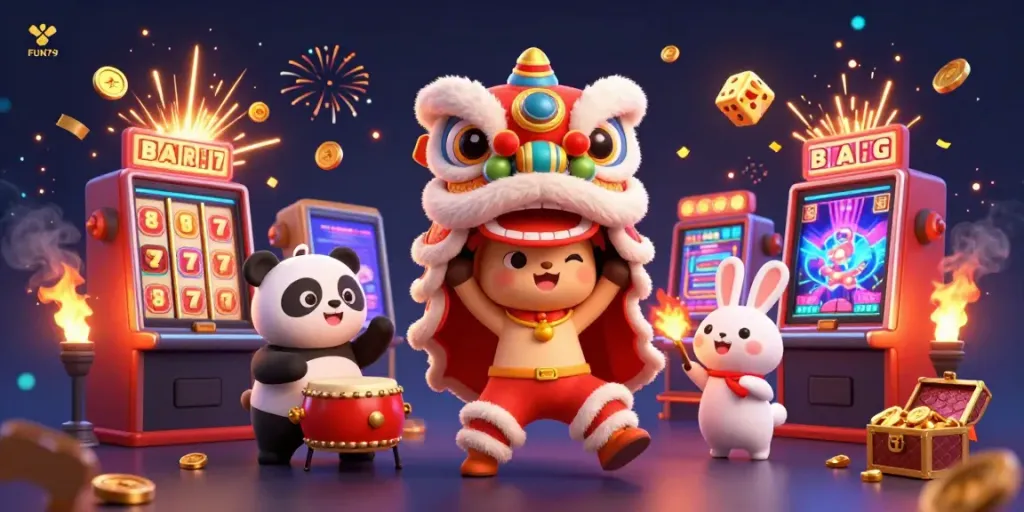 Experience thrilling gaming with FUN79's colorful slot adventures and dynamic characters.