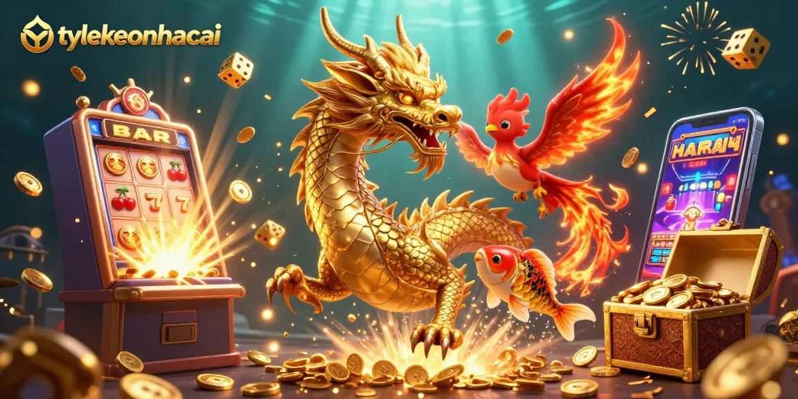 Experience the excitement of gambling with tylekeonhacai, featuring dynamic dragons and stunning casino visuals.