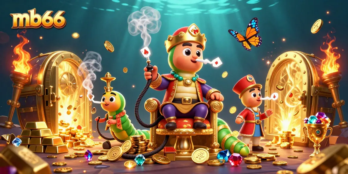 Engage with mb66’s dynamic casino scene featuring a lavish caterpillar master and treasures.