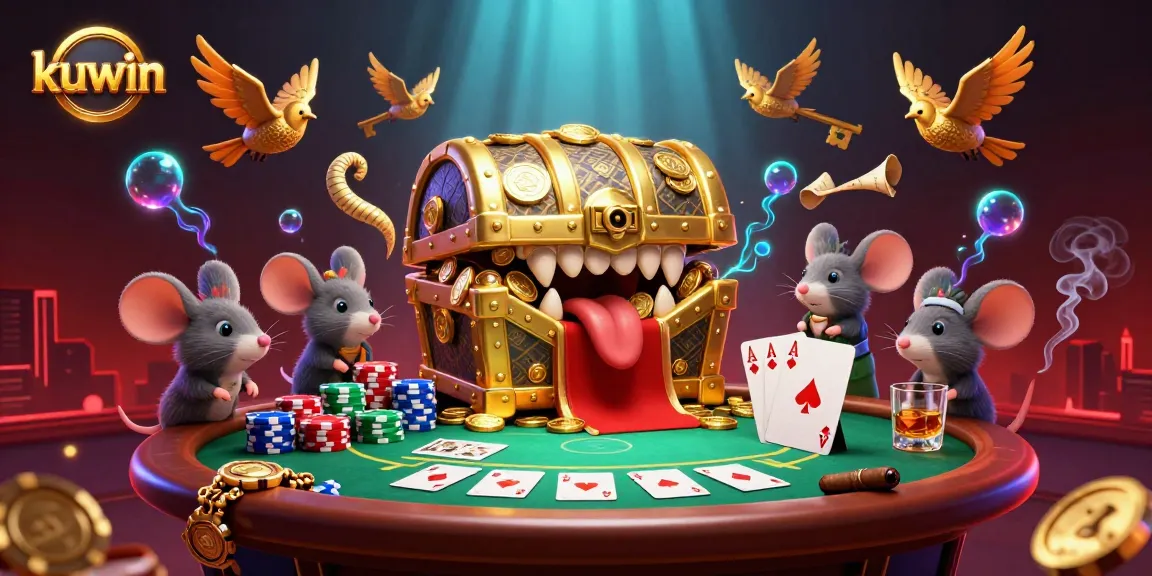 Engage in winning kuwin poker strategies with a vibrant scene showcasing rich 3D card action.