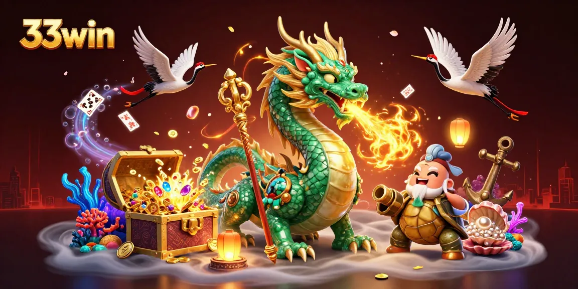 Experience the thrill of winning with 33win's vibrant casino adventure featuring mythical characters and rich game elements.
