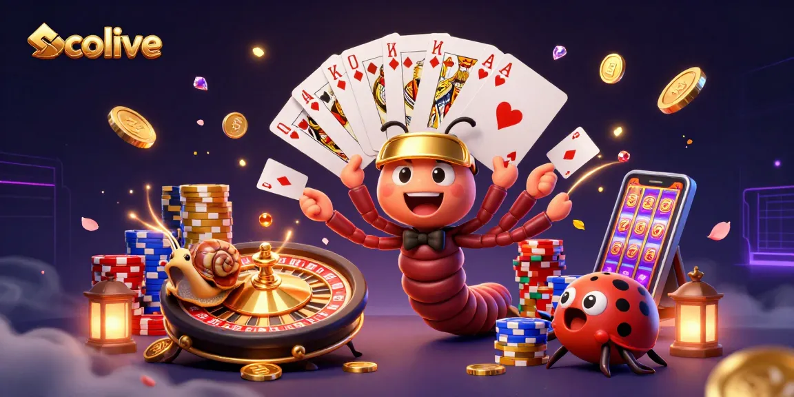 Socolive showcases a thrilling live casino scene with an animated dealer and vibrant gaming elements.