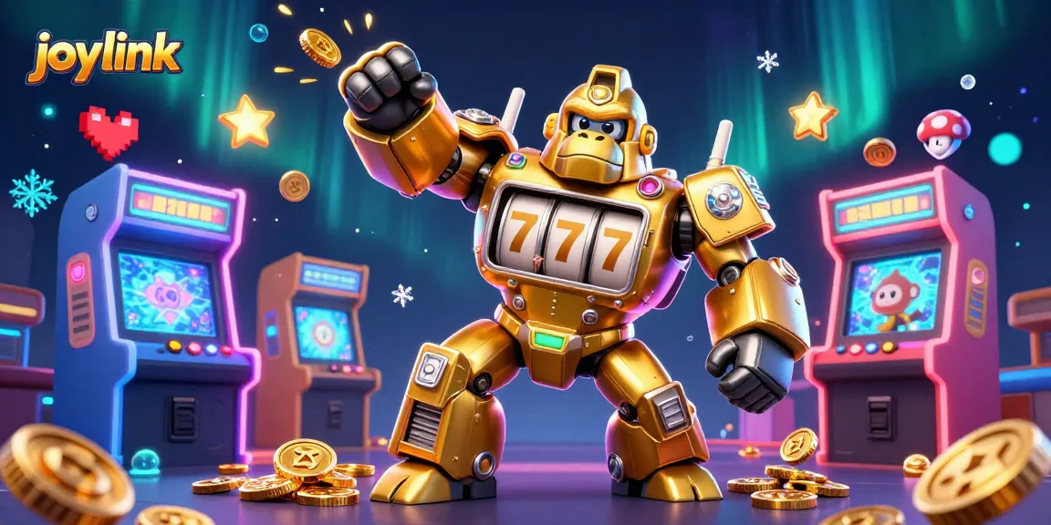 Experience joylink with vibrant 3D casino elements featuring joyful characters and gaming excitement.