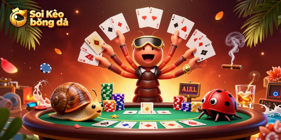 Soi Kèo bóng đá presents a lively scene with a millipede dealer and exciting game elements at play.
