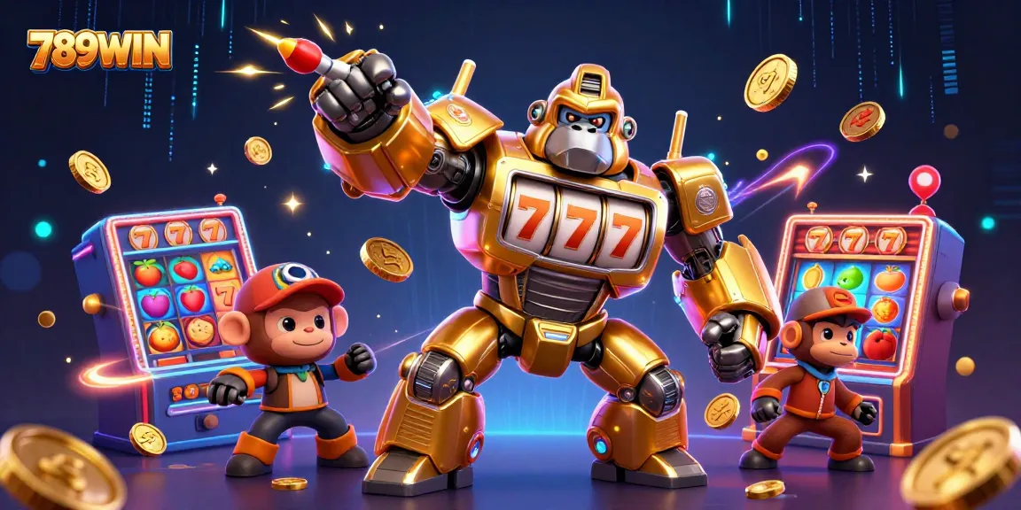 Win big at 789WIN with a vibrant game-filled scene showcasing dynamic casino elements.