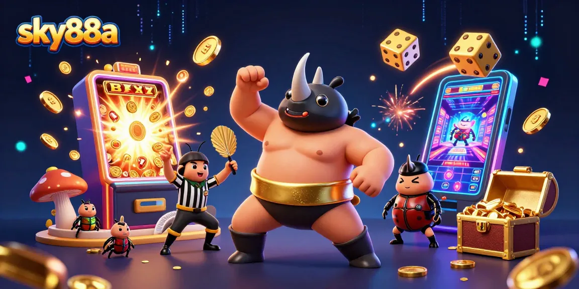 Experience sky88a with dynamic game elements and vibrant characters in a captivating casino scene.