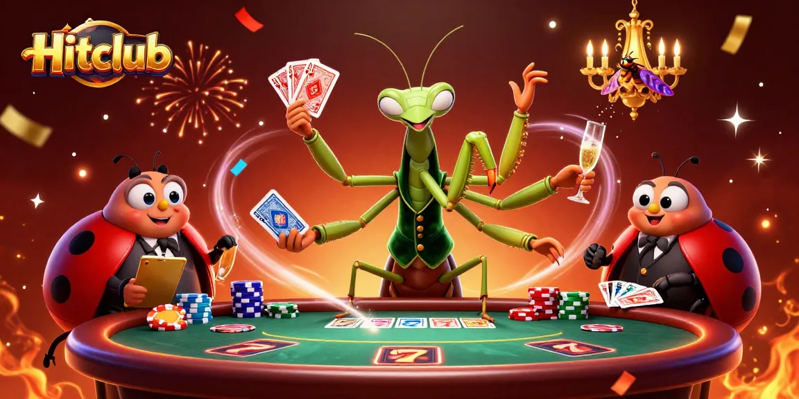 Hitclub offers engaging poker gameplay with a lively atmosphere and festive elements for players.