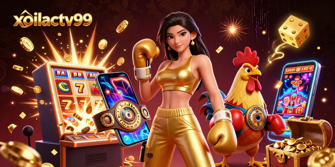 Experience thrilling sports betting and online gaming excitement with xoilactv99 in vibrant 3D detail.
