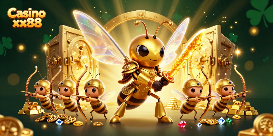 Experience excitement with Casino xx88's vibrant 3D illustration featuring captivating characters and riches.