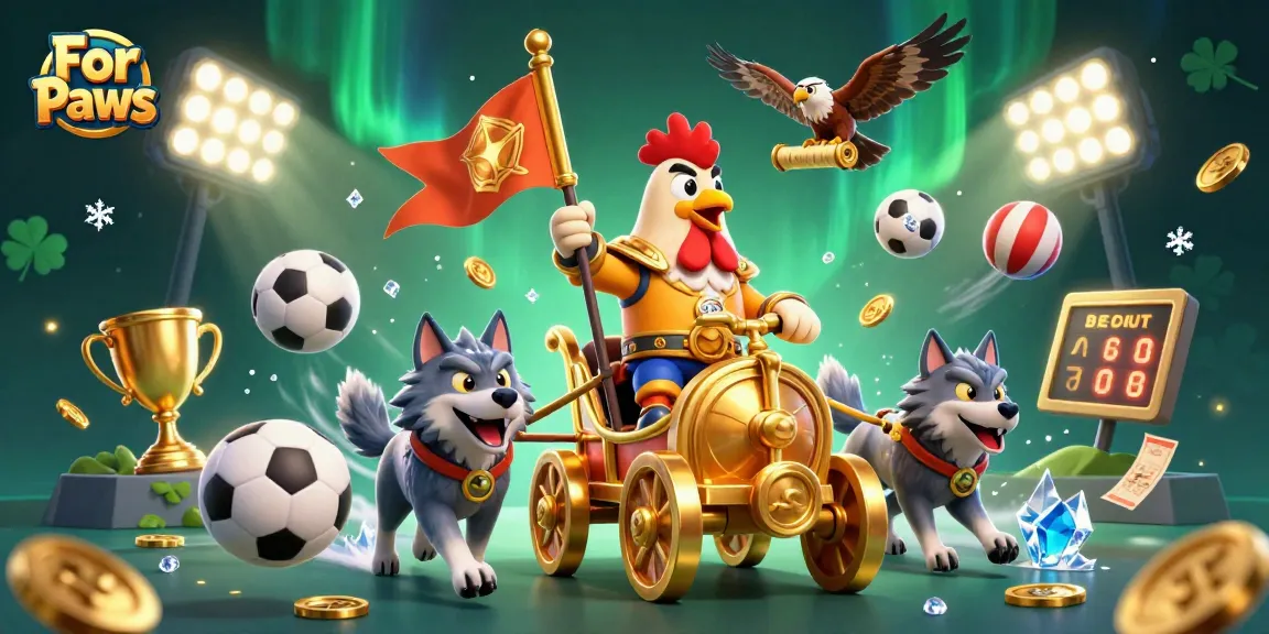 Engage with For Paws in this vibrant casino scene filled with sports betting action and excitement.