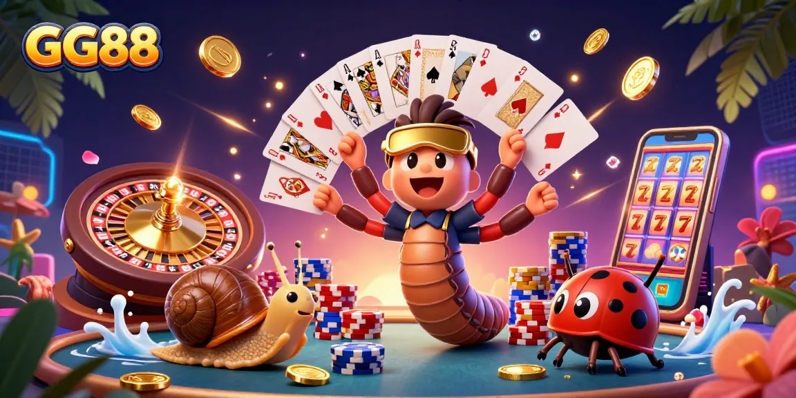 Experience high-stakes action with GG88 in a vibrant casino scene featuring excited characters and dynamic game elements.