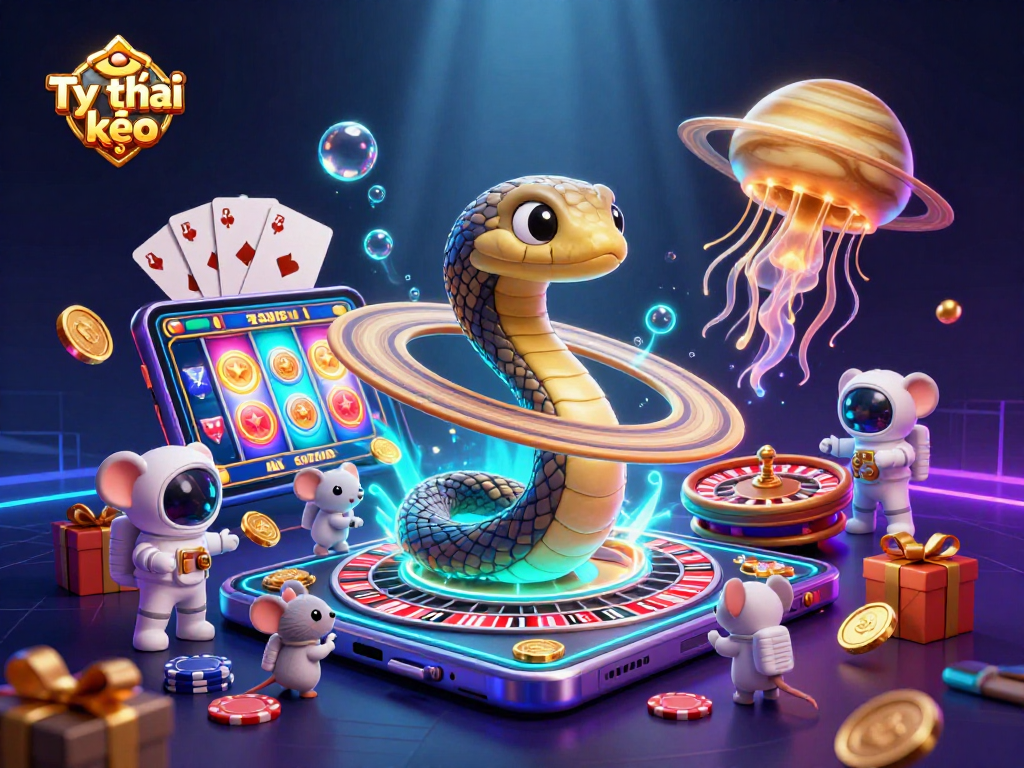 Engage with Tỷ lệ kèo as astronaut mice bet around a cosmic roulette wheel.