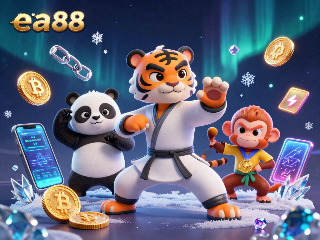 Engage with ea88 through exciting cartoon characters in a vibrant casino-themed adventure.