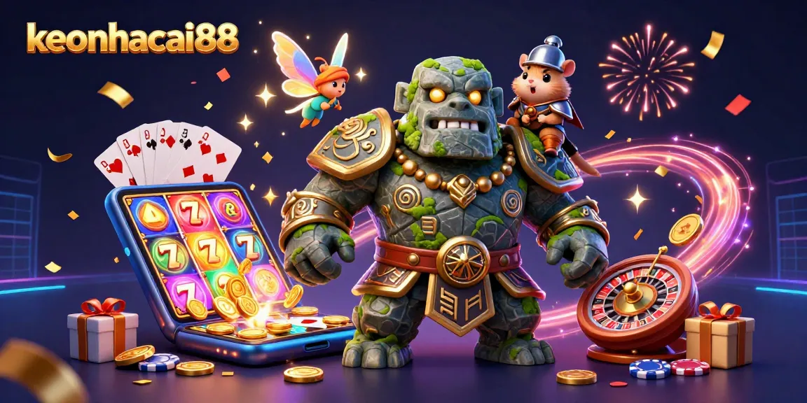 Engage with exciting gameplay at keonhacai88 featuring 3D characters and dynamic casino elements.