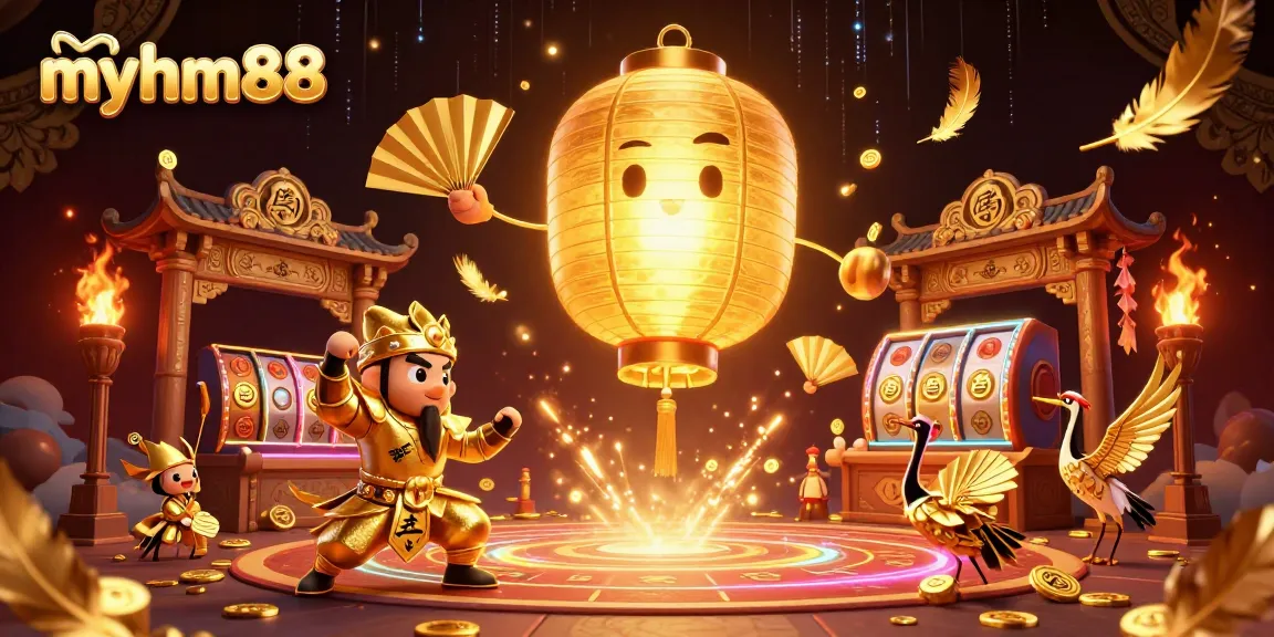 Experience thrilling gaming at myhm88, where golden spirits and dynamic casino elements collide.