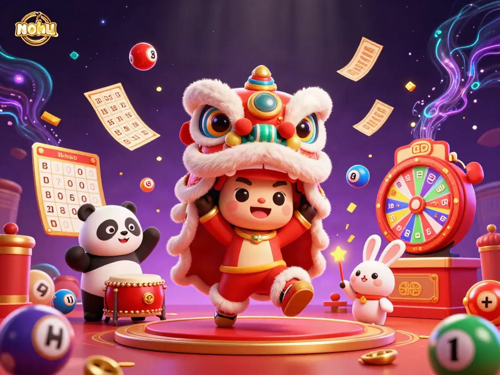 Experience the excitement of nohu with engaging characters celebrating a jackpot-themed scene.