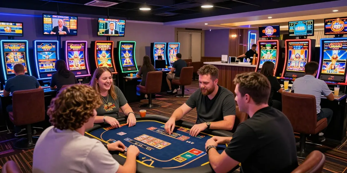 Sunwin online gaming atmosphere with players engaged in vibrant games, showcasing a lively virtual casino experience.