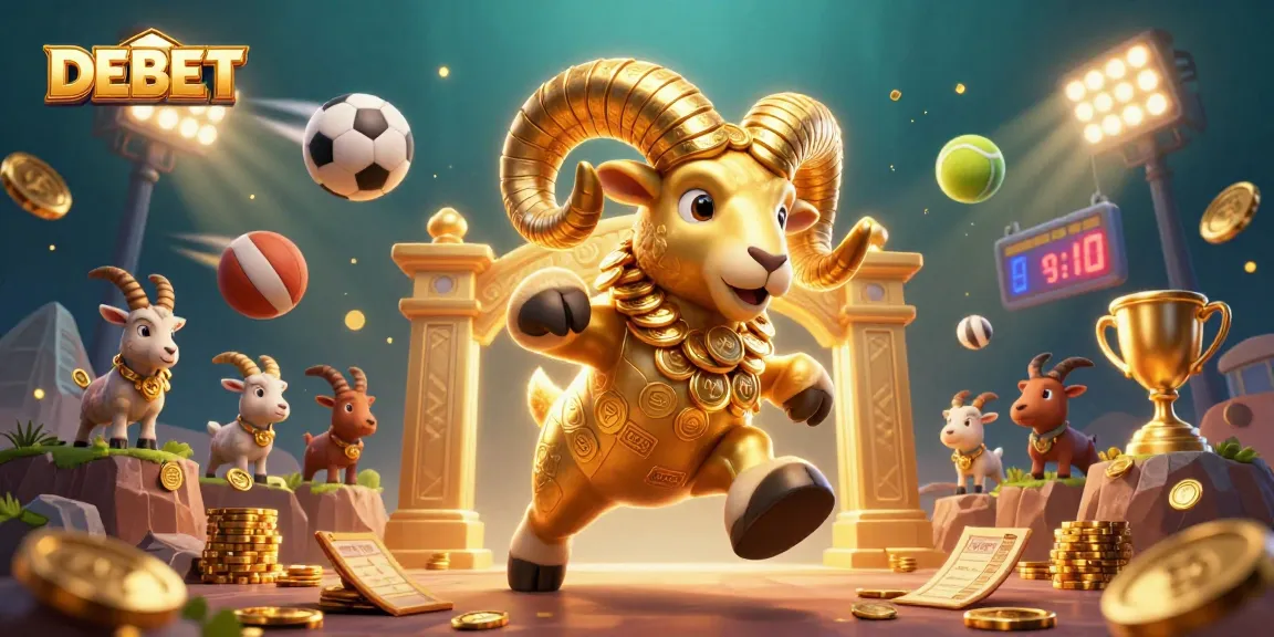 DEBET players engage with thrilling sports betting dynamics, illuminated by vibrant action elements