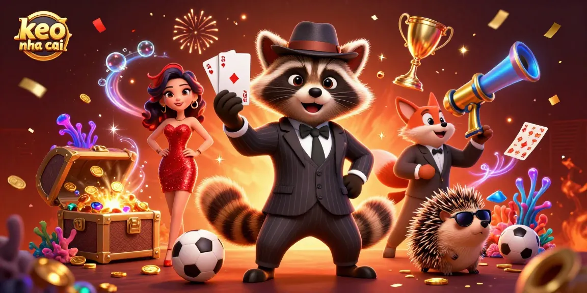 Experience keo nha cai sports betting with dynamic characters in a vibrant casino scene.