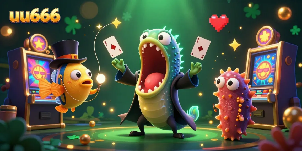 Experience thrilling moments with uu666 as deep-sea creatures perform casino magic tricks.