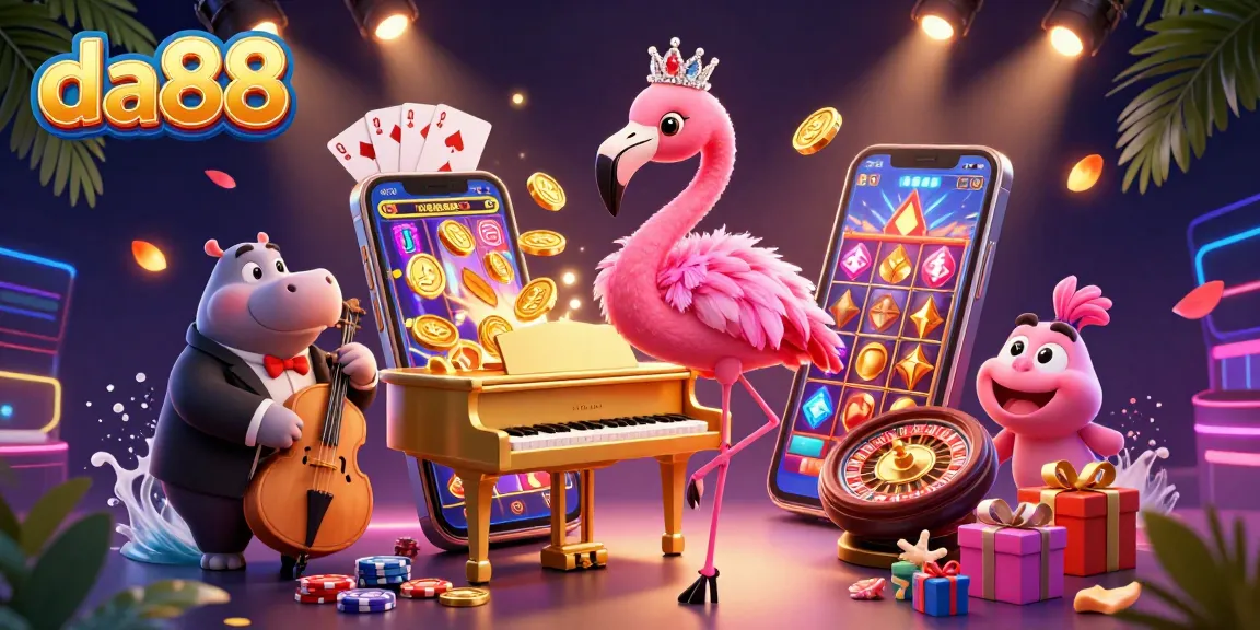 Experience winning moments with da88 in a vibrant casino scene featuring lively characters and dynamic game elements.