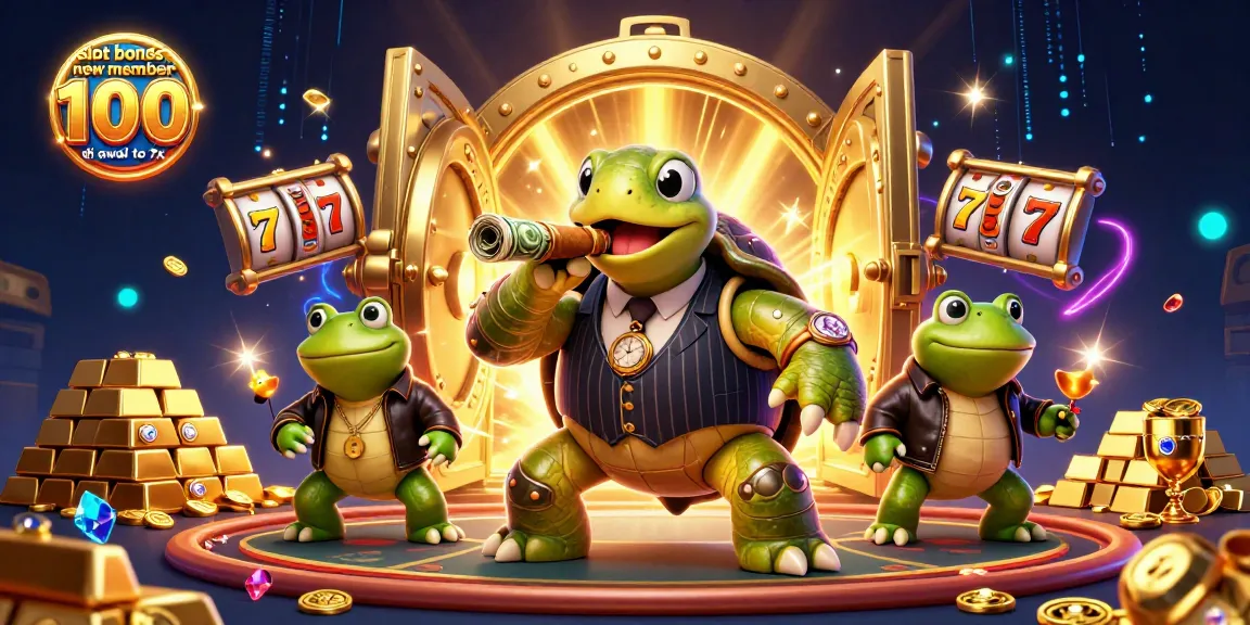 Klaim slot bonus anggota baru 100 di awal hingga 7x dengan tampilan karakter kasino unik dan suasana kaya harta
