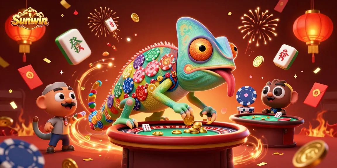 Experience thrilling gameplay at Sunwin with vibrant illustrations and engaging casino environments.