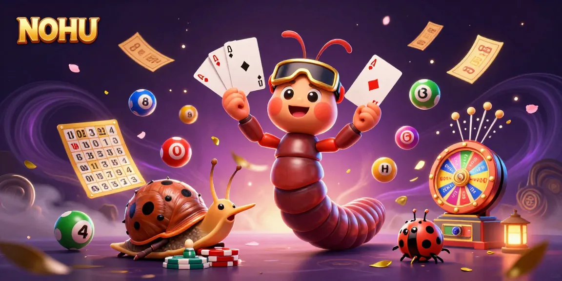 Engage in thrilling games at NOHU, where colorful lottery balls and animated characters bring excitement to every spin.